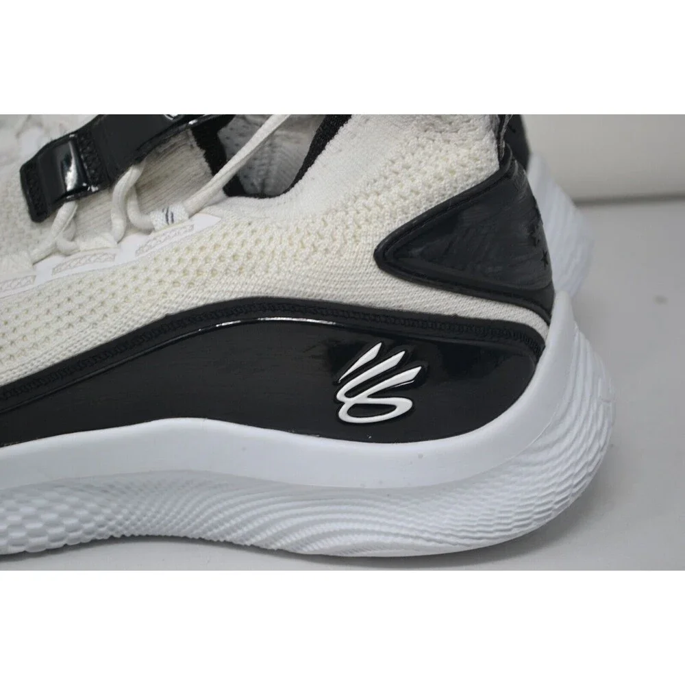 Under Armour Curry 8 FLOW White Patent 3024785-111 Sz M 10.5 W12 Basketball Shoe